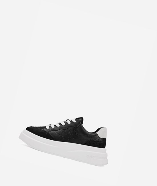 Black / White Women's ASH Impuls Low-Top Sneakers | 064LWAOBP