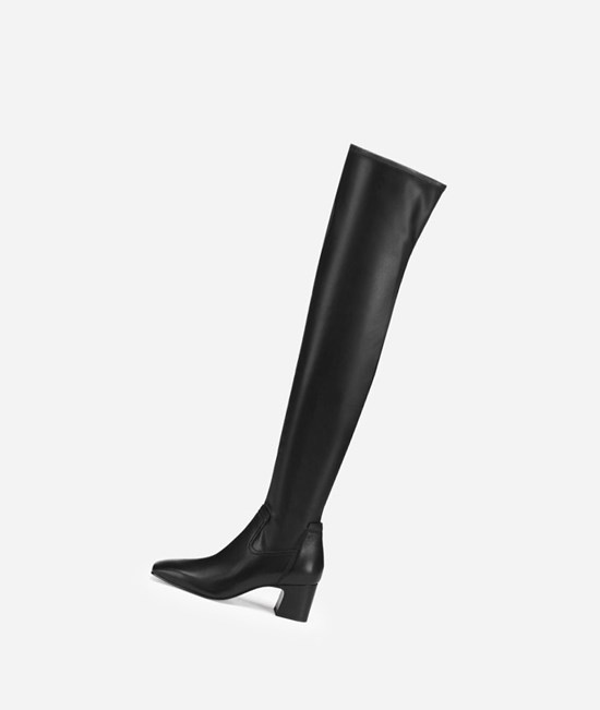 Black Women's ASH Clara Long Boots | 390XZLTIM