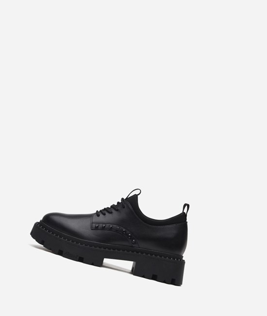 Black Women's ASH Giant Bis Oxfords | 873MSHWVI