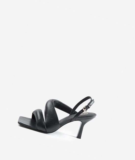 Black Women's ASH Madison Heeled Sandals | 648DECJKL