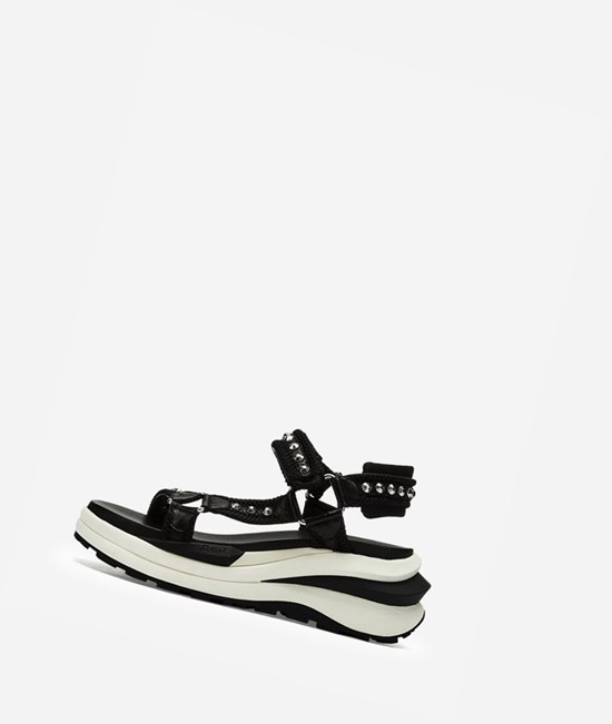 Black Women's ASH Shogun Sneaker Sandals | 560OXALKZ