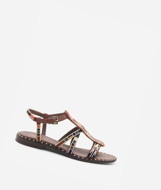 Mogano Women's ASH Peaceful Flat Sandals | 842DIVEBG