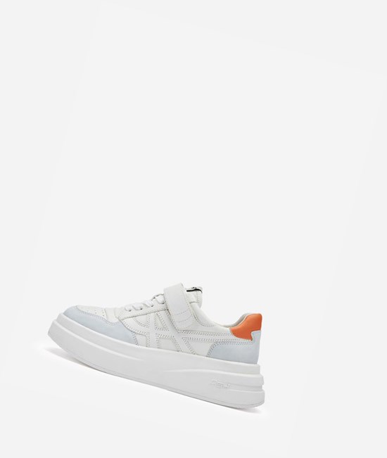 Pearl / White / Carrot / Metal White Women's ASH Indy Low-Top Sneakers | 574RTMJLB