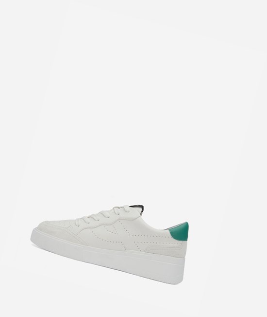 White / Cold Green Women's ASH Free Low-Top Sneakers | 239WLCJQR