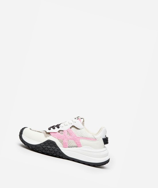 White / Dolly / Off White / Black Women's ASH Joker Be Kind Low-Top Sneakers | 476RTUJFK