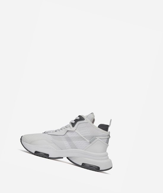 White / Lt Grey / Fog Women's ASH Oddisey Low-Top Sneakers | 580BGZQON