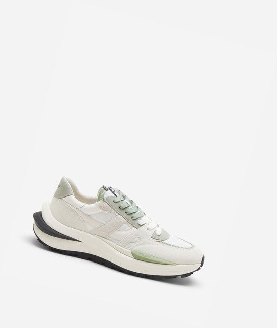 White / Off White / Tea Men's ASH Spider 620 Man Low-Top Sneakers | 142KMUFQZ