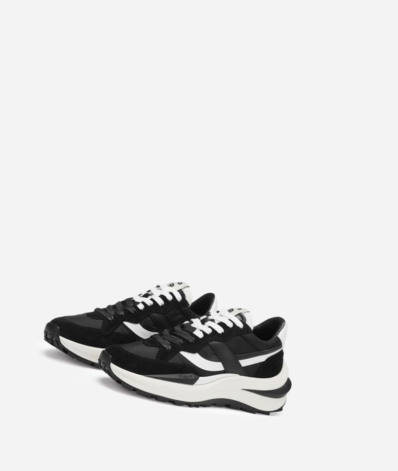 Black / Off White / White Women's ASH Spider 620 Be Kind Low-Top Sneakers | 203QGYNMA