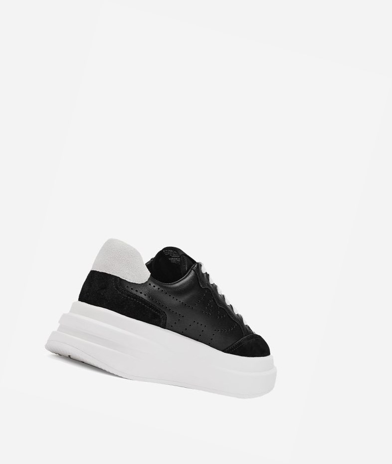 Black / White Women's ASH Impuls Low-Top Sneakers | 064LWAOBP