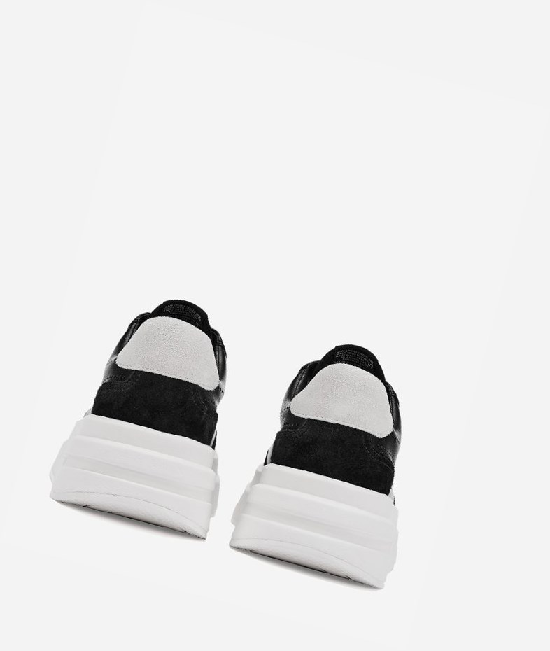 Black / White Women's ASH Impuls Low-Top Sneakers | 064LWAOBP