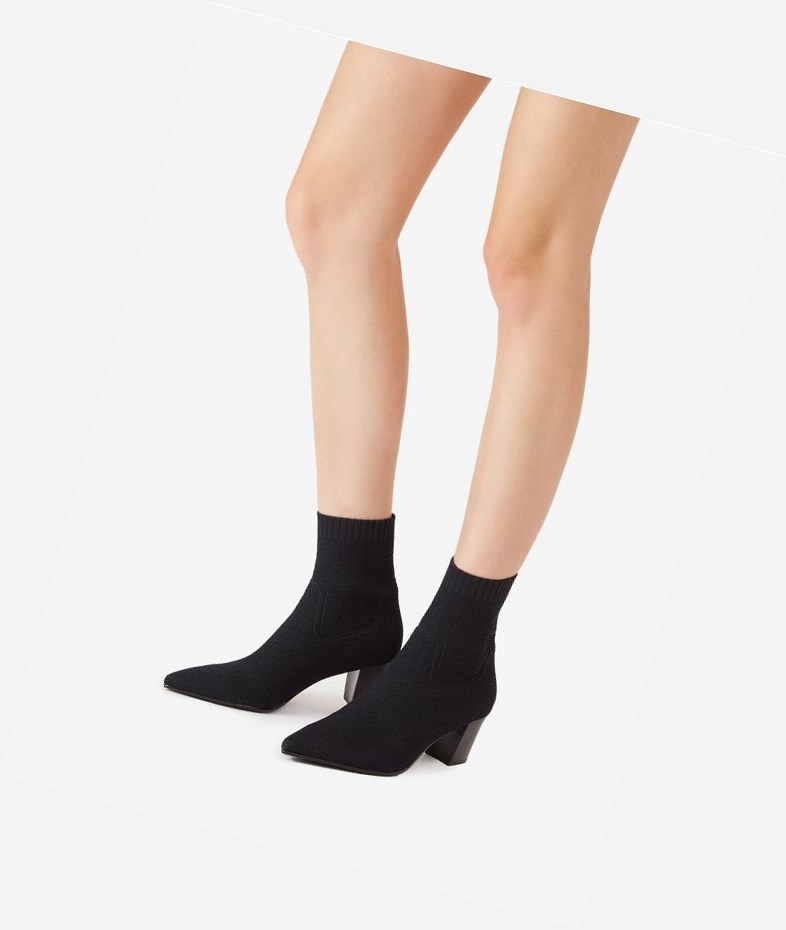 Black Women's ASH Charlotte Ankle Boots | 194SUEWJI