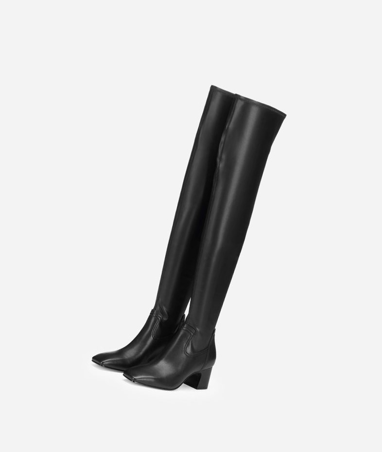 Black Women's ASH Clara Long Boots | 390XZLTIM