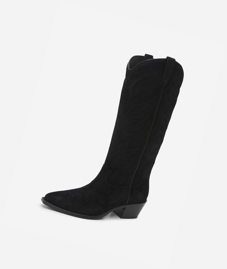 Black Women's ASH Delirium Long Boots | 567QNFOZM