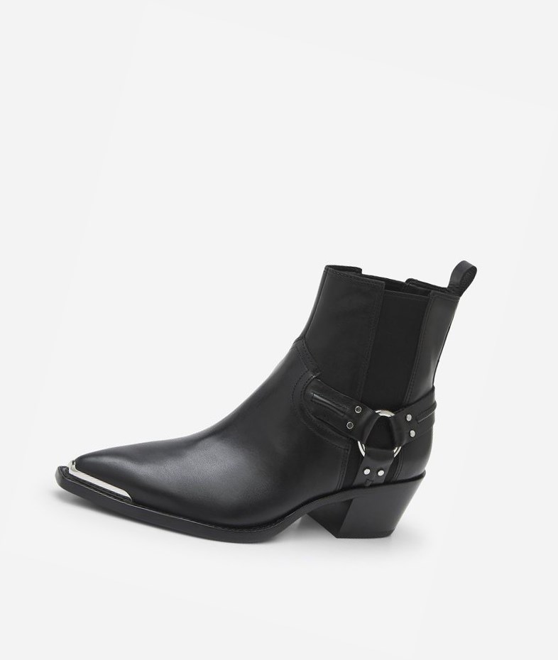 Black Women's ASH Dusty Ankle Boots | 324SLHOVA