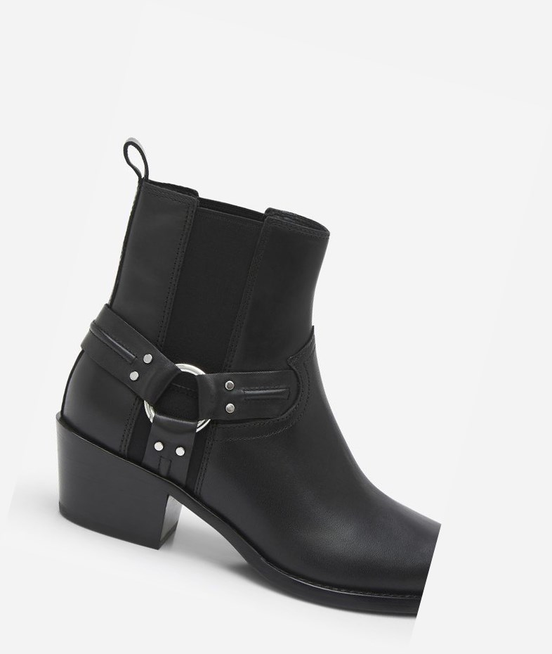 Black Women's ASH Dusty Ankle Boots | 324SLHOVA