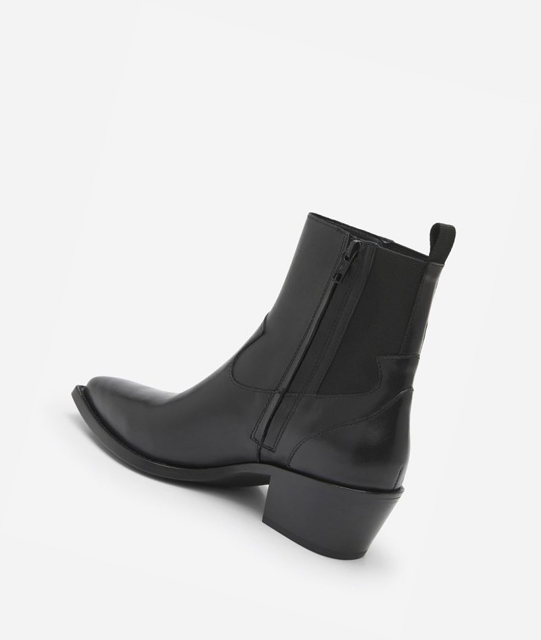 Black Women's ASH Dylan Ankle Boots | 574VYTHPA