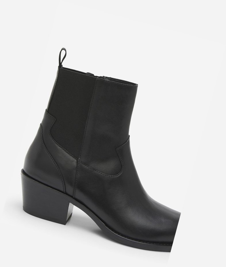 Black Women's ASH Dylan Ankle Boots | 574VYTHPA