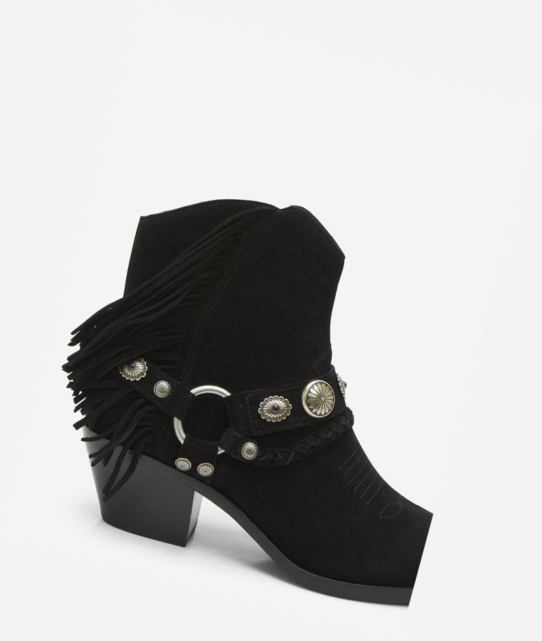 Black Women's ASH Farrow Ankle Boots | 783XNAJZK