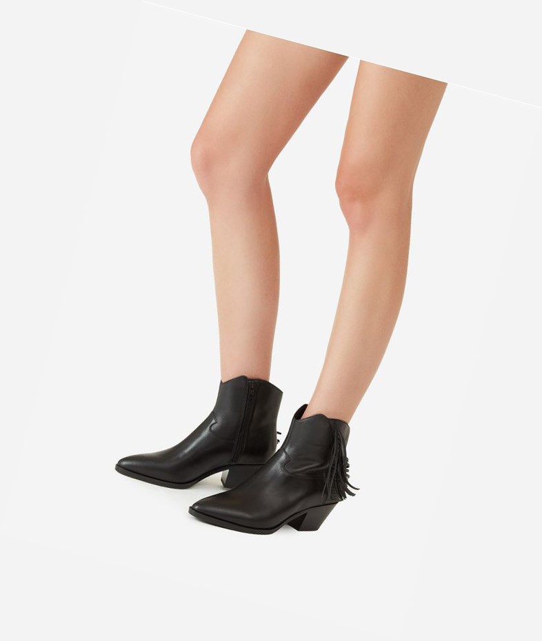 Black Women's ASH Farrow Bis Ankle Boots | 241YAIKGO