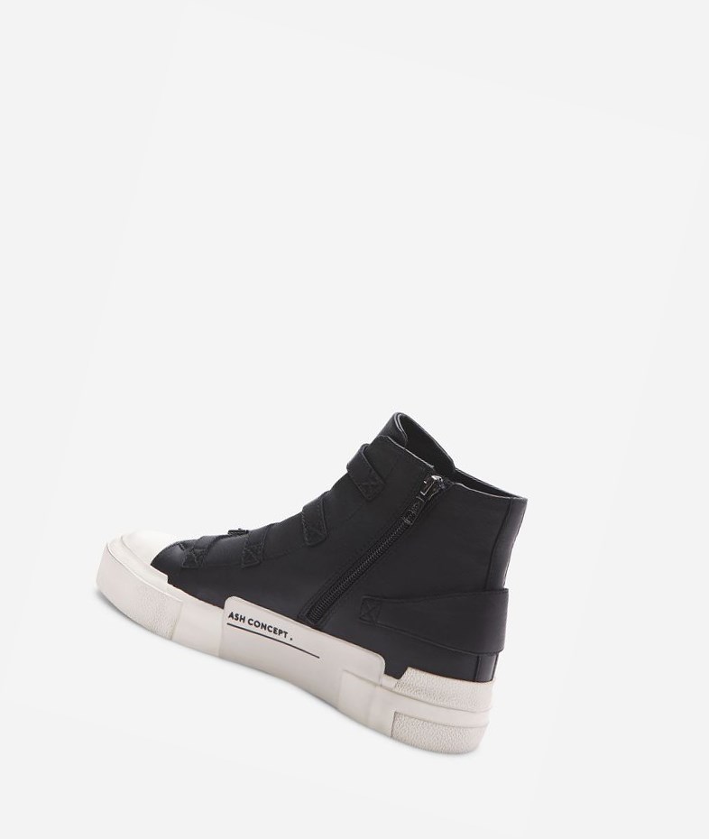 Black Women's ASH Gang High-Top Sneakers | 983LMHNWR