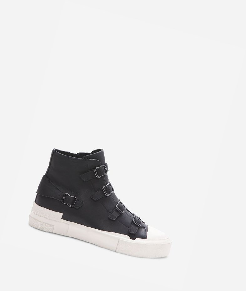 Black Women\'s ASH Gang High-Top Sneakers | 983LMHNWR