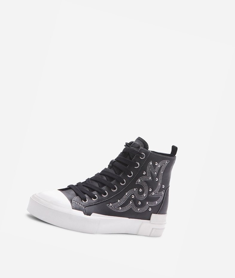 Black Women's ASH Gaudi High-Top Sneakers | 879ABDNML