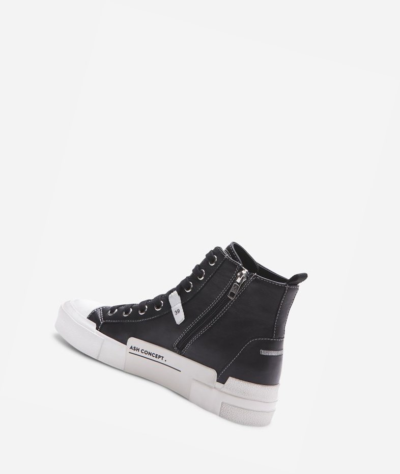 Black Women's ASH Gaudi High-Top Sneakers | 879ABDNML