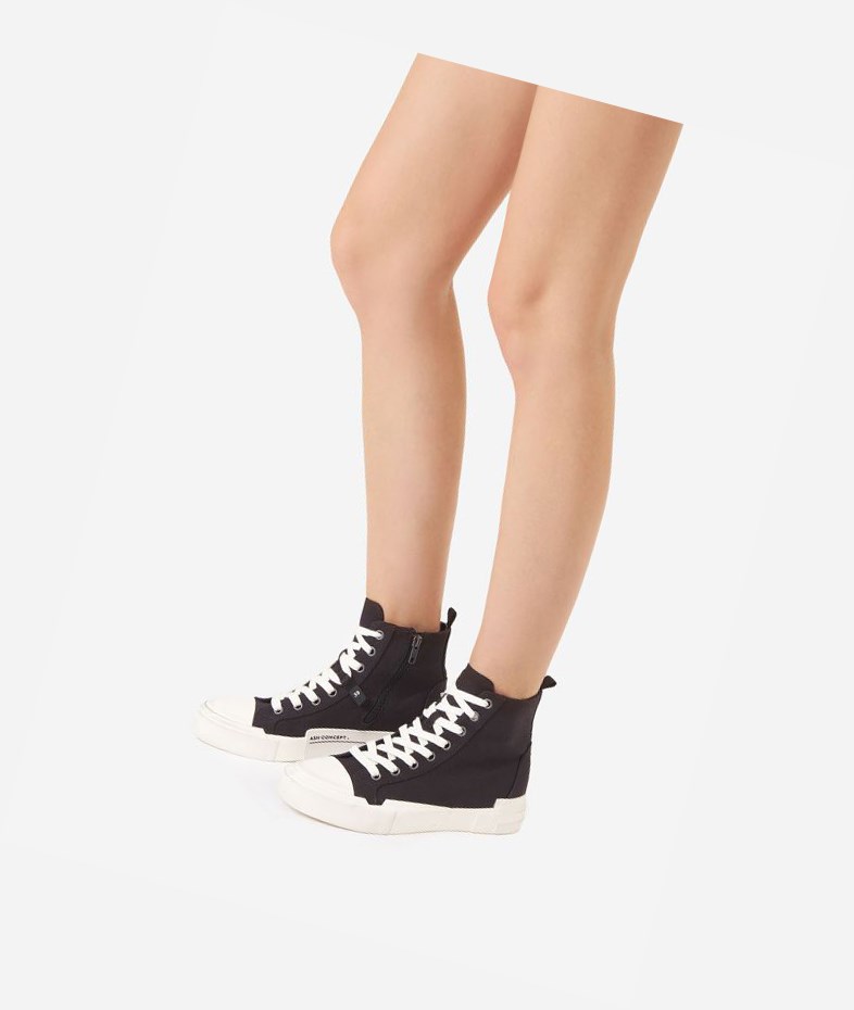 Black Women's ASH Ghibly High-Top Sneakers | 596RQSXZV