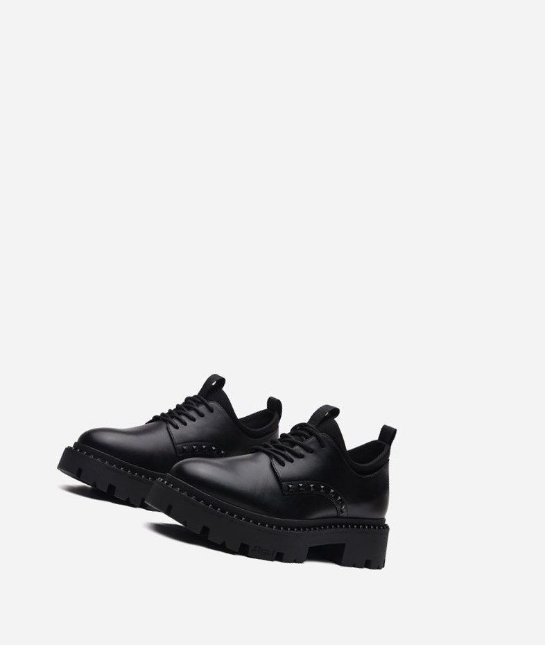 Black Women's ASH Giant Bis Oxfords | 318MRFZOQ