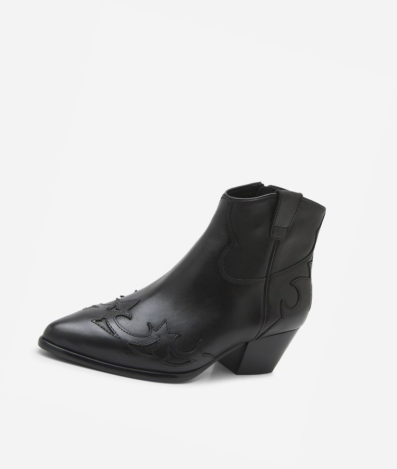 Black Women's ASH Harlow Ankle Boots | 495VTIQOM