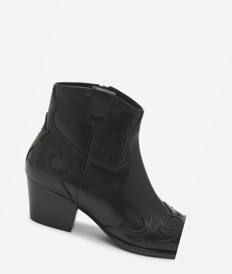 Black Women's ASH Harlow Ankle Boots | 495VTIQOM