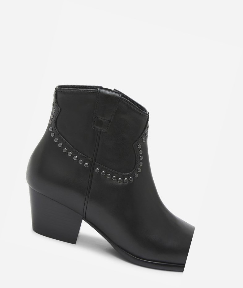 Black Women's ASH Houston Bis Ankle Boots | 051JKRQLU