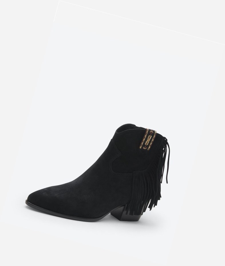 Black Women's ASH Hysteria Ankle Boots | 610AQKJLS