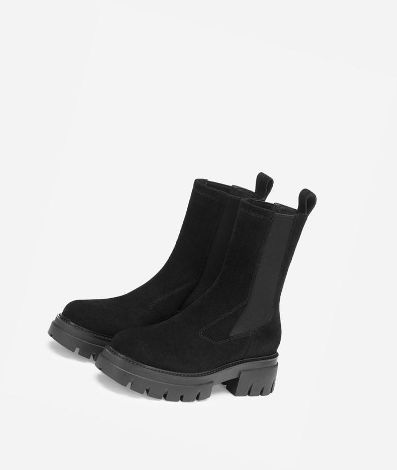 Black Women's ASH Loud Ankle Boots | 872HVZXSD