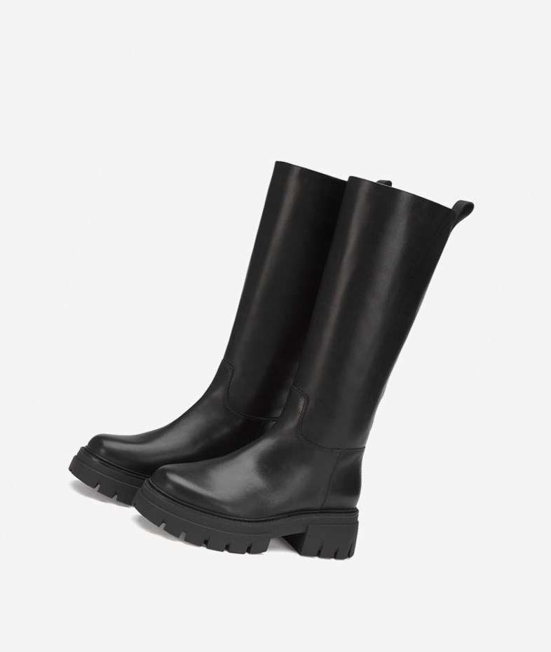 Black Women's ASH Lucky Long Boots | 719PXSLAI