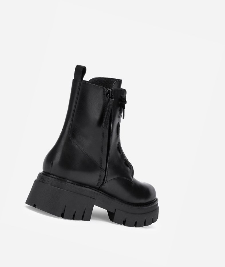 Black Women's ASH Lynch Biker Boots | 349BVDKFN