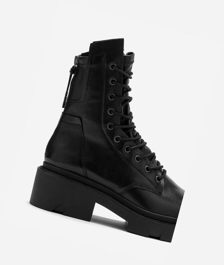 Black Women's ASH Madness Biker Boots | 841VDPSBI