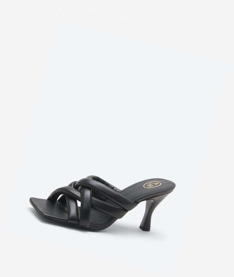 Black Women's ASH Mina Heeled Sandals | 867TQNHMK