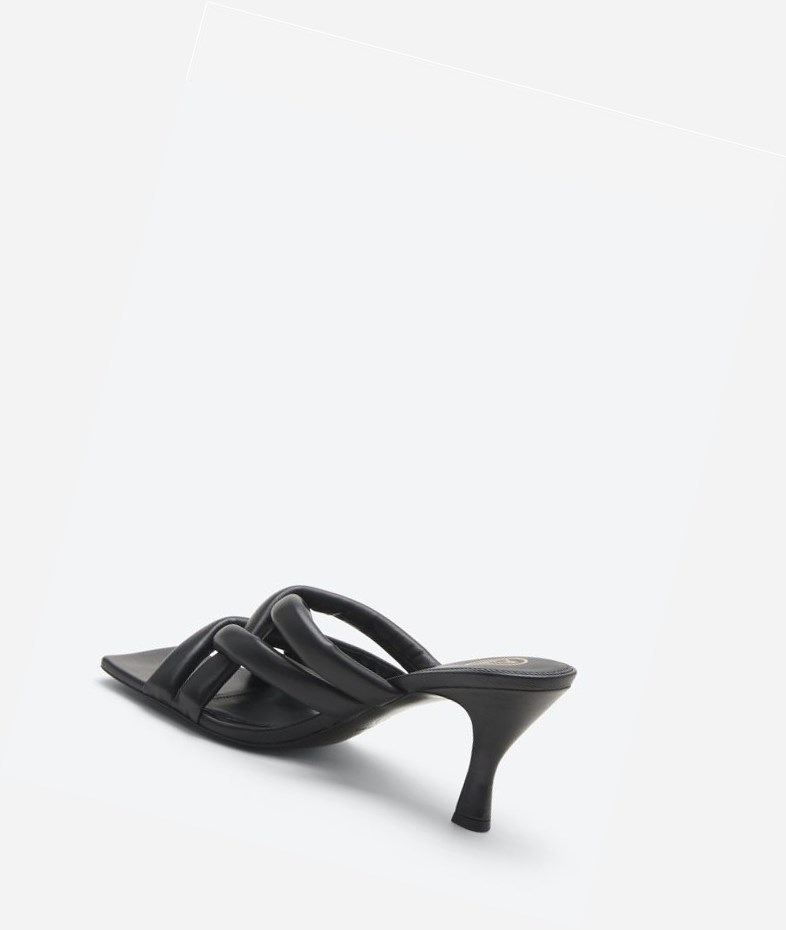 Black Women's ASH Mina Heeled Sandals | 867TQNHMK