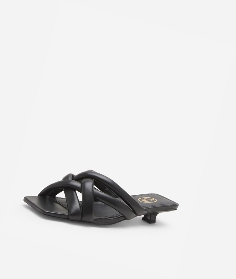 Black Women's ASH Nolita Flat Sandals | 823ZBGIQJ