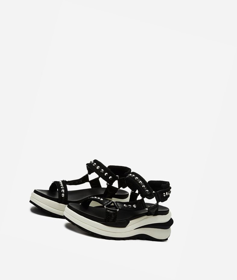 Black Women's ASH Shogun Sneaker Sandals | 560OXALKZ