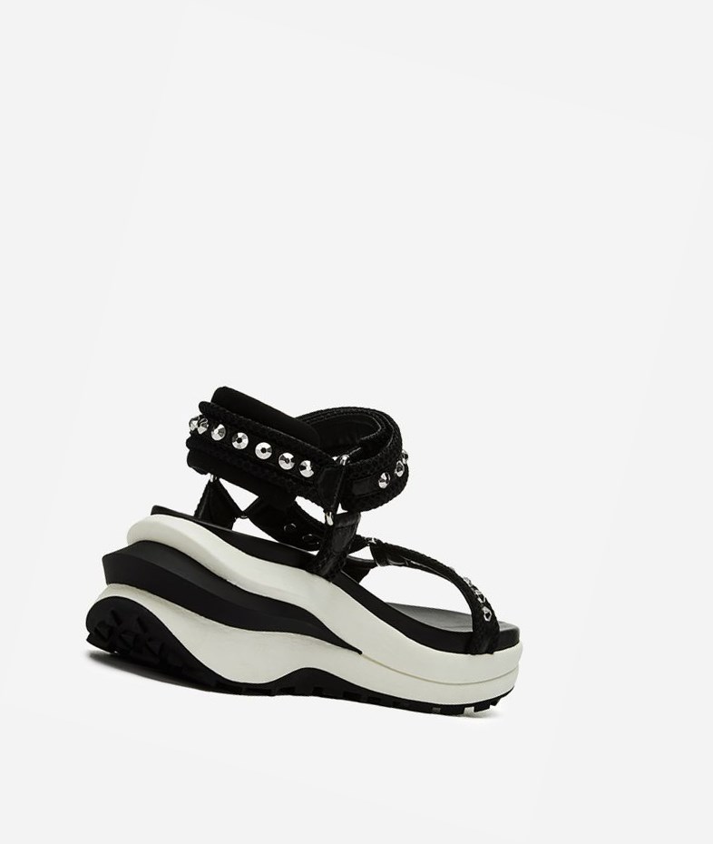 Black Women's ASH Shogun Sneaker Sandals | 560OXALKZ