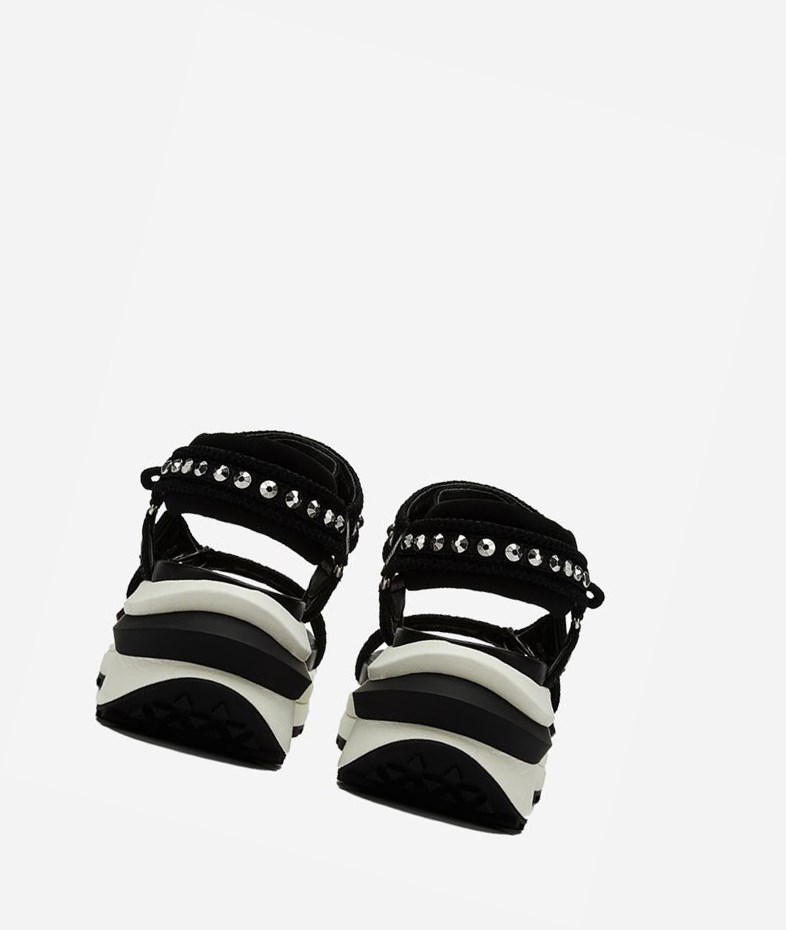 Black Women's ASH Shogun Sneaker Sandals | 560OXALKZ