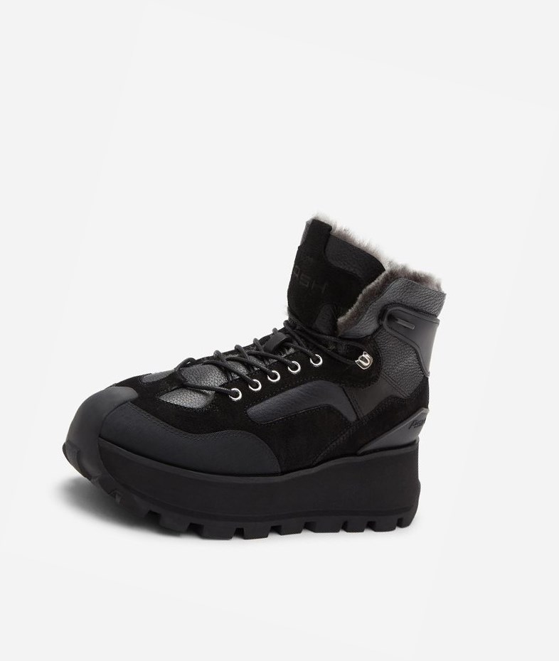 Black Women's ASH Sweet High-Top Sneakers | 584NWUDHQ