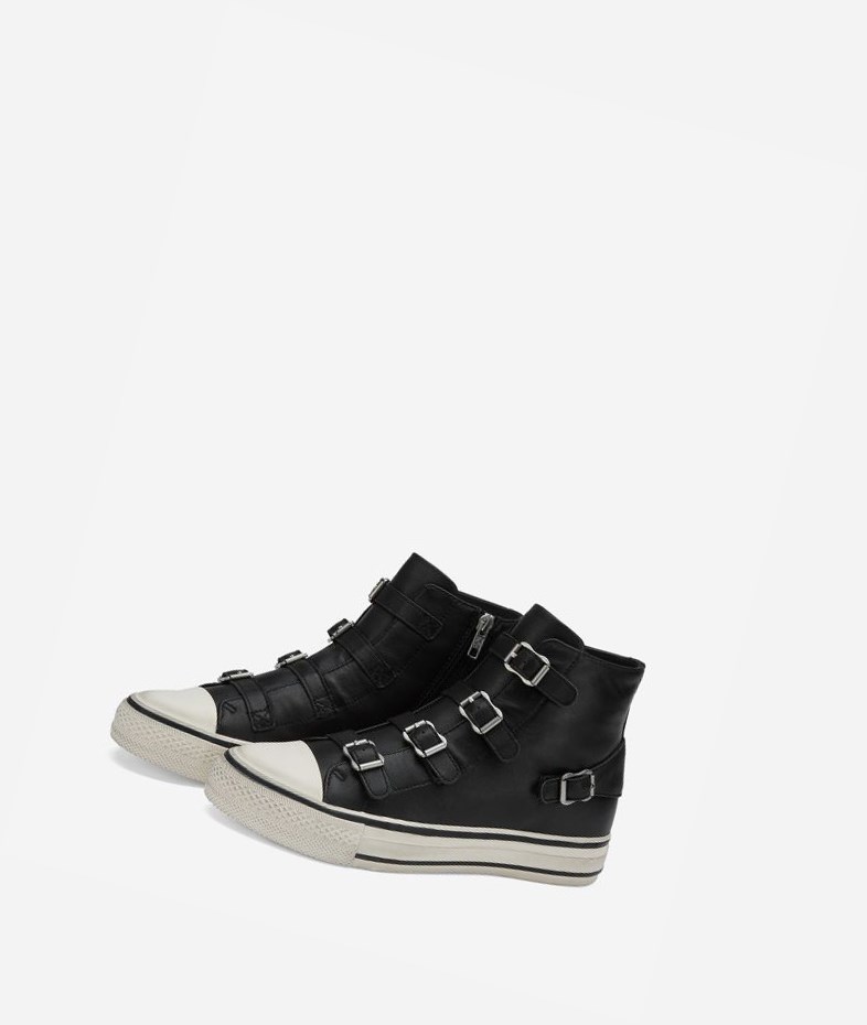 Black Women's ASH Virgin High-Top Sneakers | 217VFJLAN