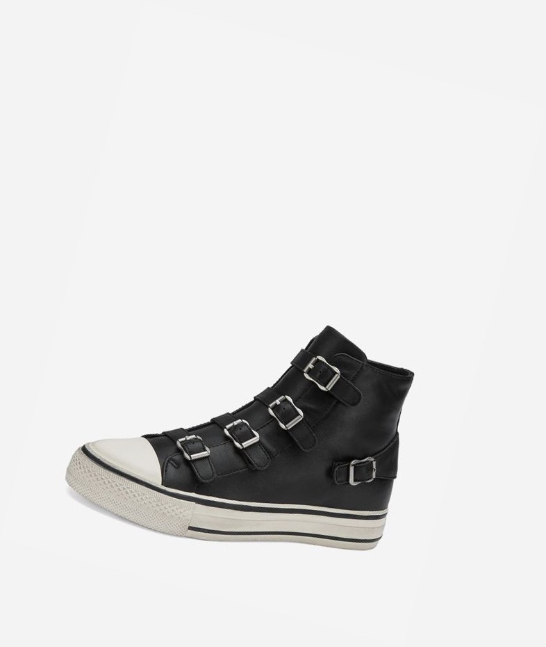 Black Women's ASH Virgin High-Top Sneakers | 217VFJLAN