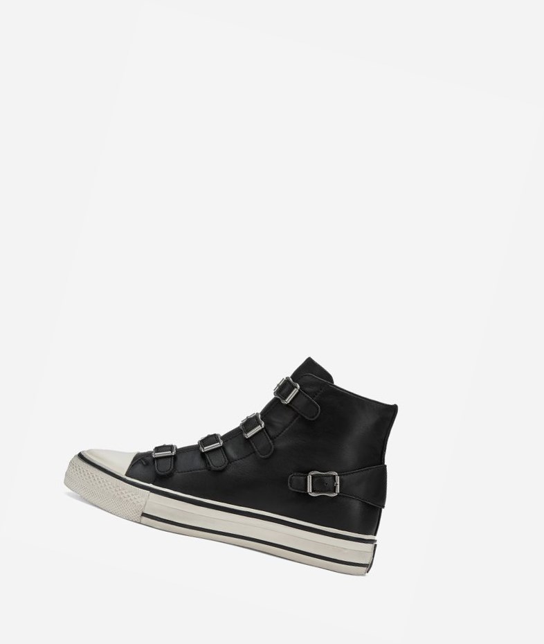 Black Women\'s ASH Virgin High-Top Sneakers | 217VFJLAN