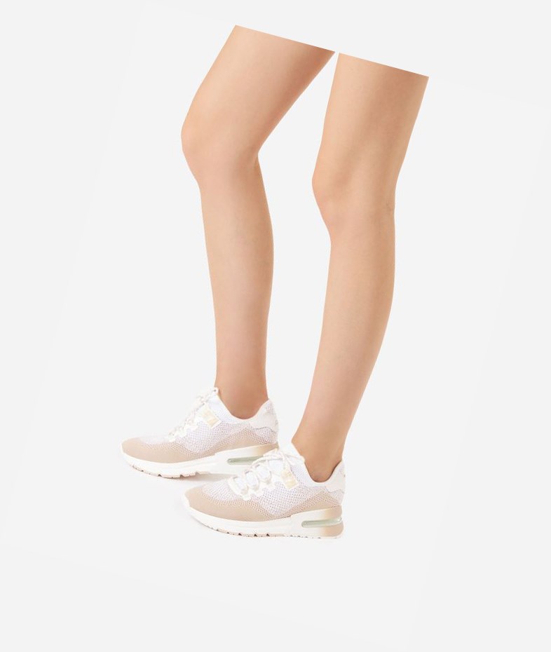 Eggnug / White Women's ASH Krush Degrade Air Cushion Sneakers | 384TIKAXQ