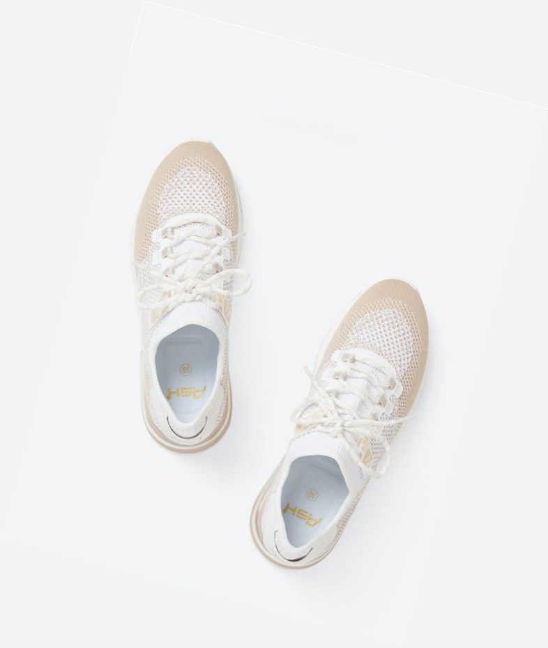 Eggnug / White Women's ASH Krush Degrade Air Cushion Sneakers | 384TIKAXQ