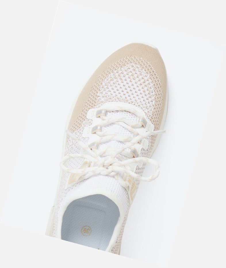 Eggnug / White Women's ASH Krush Degrade Air Cushion Sneakers | 384TIKAXQ